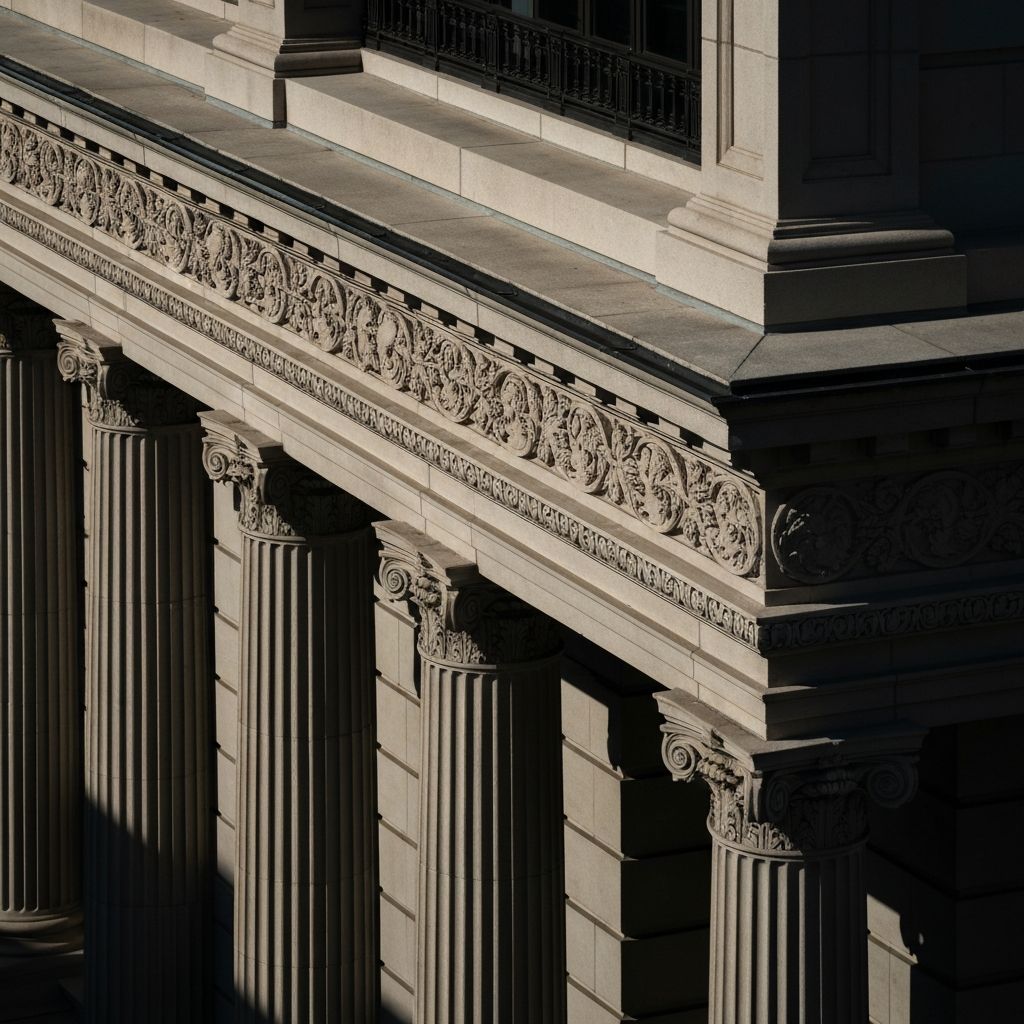 Architectural stonework detail